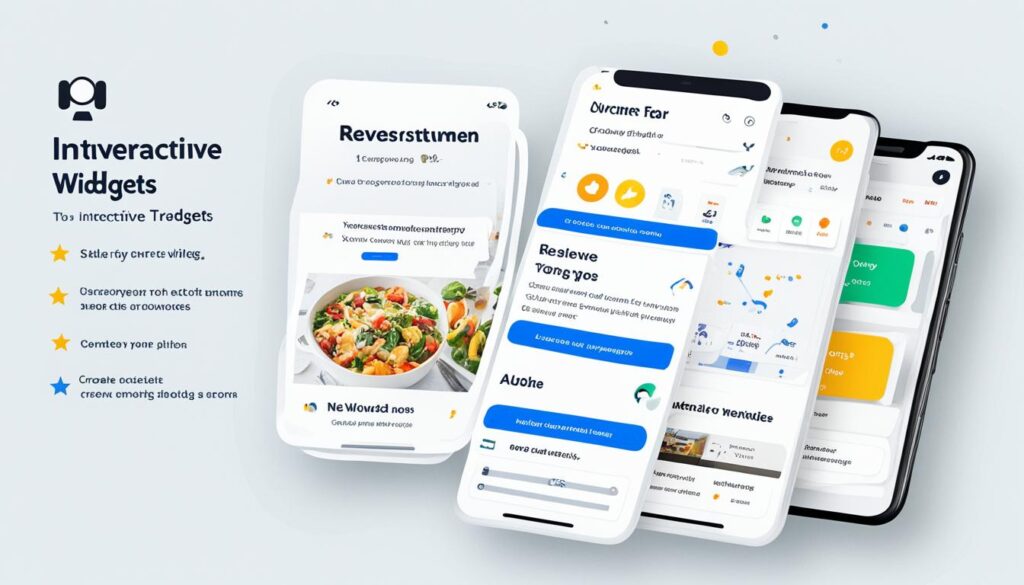 Interactive review widget design Interactive review widget design