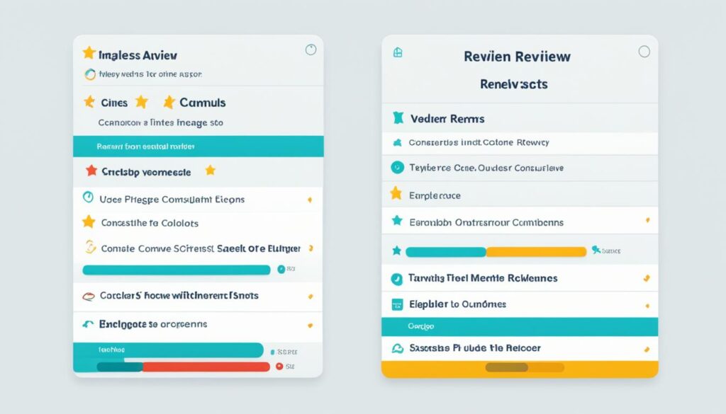Review widget navigation Review widget navigation