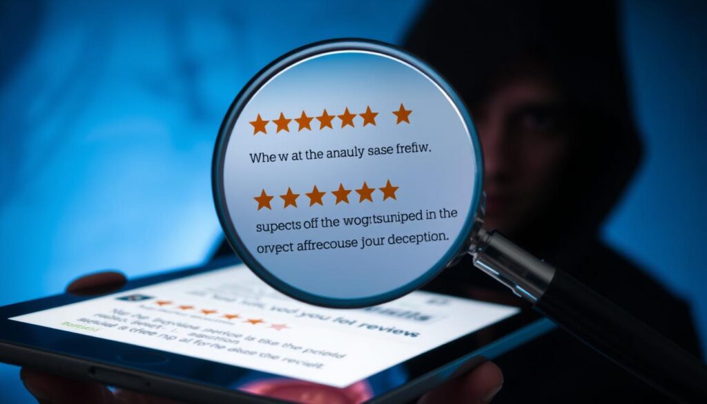 Identifying fake reviews