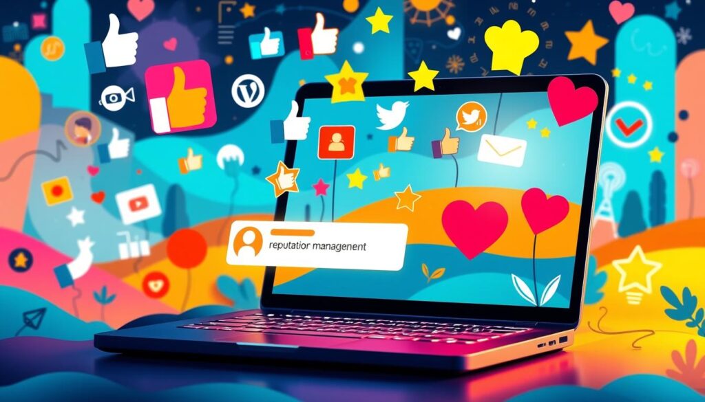 Social media marketing for reputation management