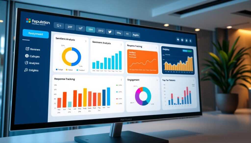 Reputation management software dashboard